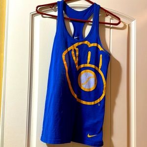Brewers Racerback Tank long great with leggings guc
